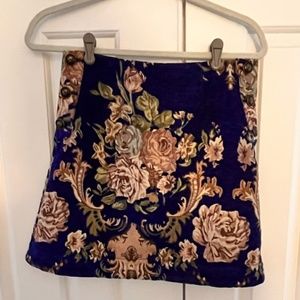 Maeve blue floral skirt